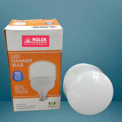 Nuluk 20 W Basic Standard B22 LED Bulb(White)