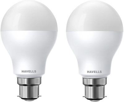HAVELLS 9 W Basic Standard B22 LED Bulb(Yellow, Pack of 2)