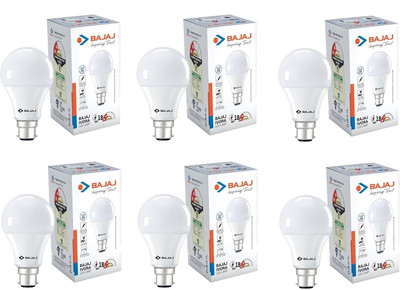 BAJAJ 18 W Basic Standard B22 LED Bulb(White, Pack of 6)