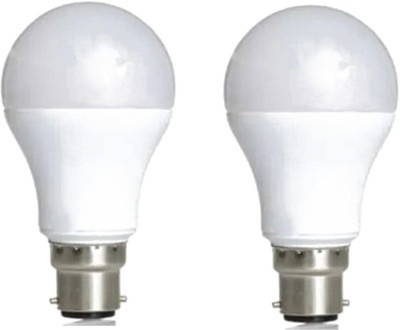 AARAV 12 W Round B22 LED Bulb(White, Pack of 2)