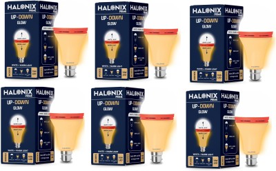 HALONIX 10 W Decorative B22 LED Bulb(Yellow, White, Pack of 6)