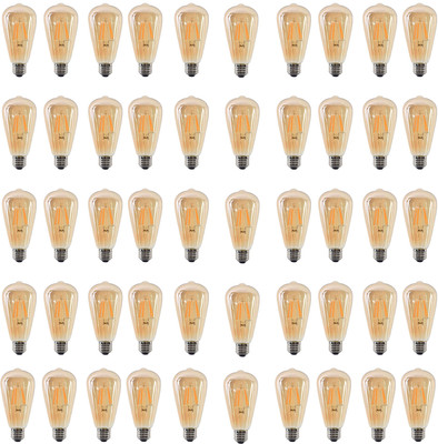 vibunt 4 W Basic Arbitrary E27 LED Bulb(Yellow, Pack of 50)
