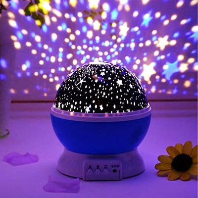 Jdr Sale Plastic Star Master Galaxy Night Projector Lamp 360° Rotating Night Lamp(12 cm, Multicolor)