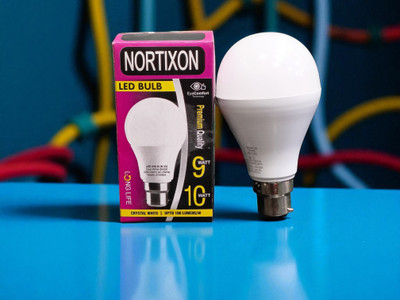NORTIXON 10.5 W Eye Safety Compliance Round B22 LED Bulb(White, Pack of 3)