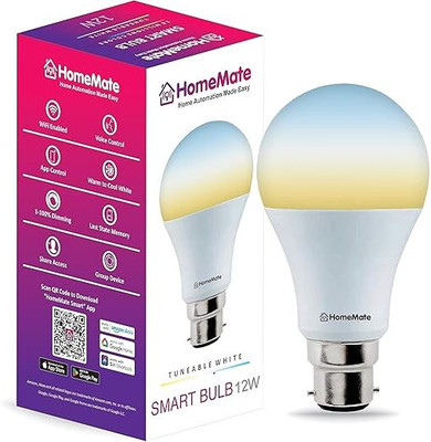 HomeMate 12 W Basic Standard B22 LED Bulb(White)