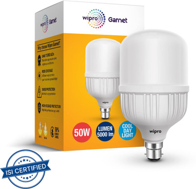 Wipro 50 W Basic Standard B22 LED Bulb(White)