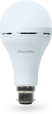 Renesola 9 W Inverter Round B22 Inverter Bulb(White)
