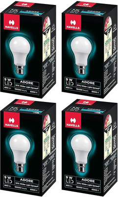 HAVELLS 9 W Basic Standard B22 LED Bulb(White, Pack of 4)