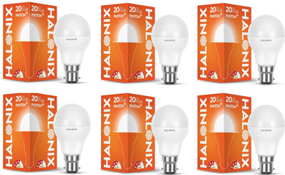 HALONIX 20 W Basic Round B22 LED Bulb(White, Pack of 6)