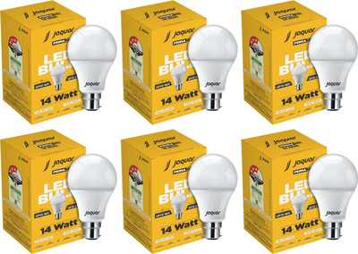 Jaquar 14 W Basic Standard B22 LED Bulb(White, Pack of 6)