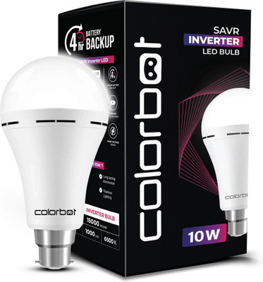Colorbot 10 W Inverter Round B22 D Inverter Bulb(White)