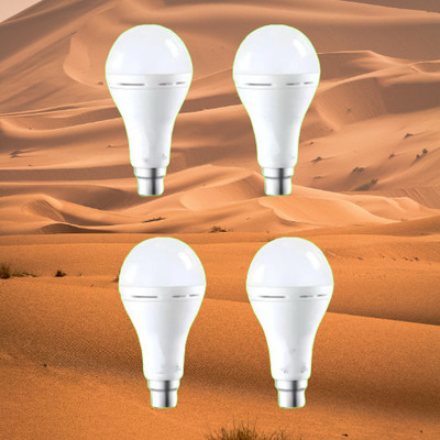 ONIEXO 12 W Inverter Round B22 LED Bulb(White, Pack of 4)