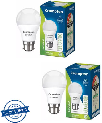 Crompton 9 W Basic Standard B22 LED Bulb(White, Pack of 2)