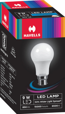 HAVELLS 9 W Basic Round B22 LED Bulb (White) Offers & Cashback