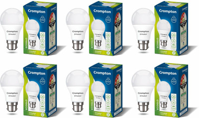 Crompton 7 W Basic Standard B22 LED Bulb(White, Pack of 6)