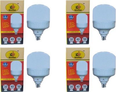 Geefine 30 W Standard B22 LED Bulb(White, Pack of 4)