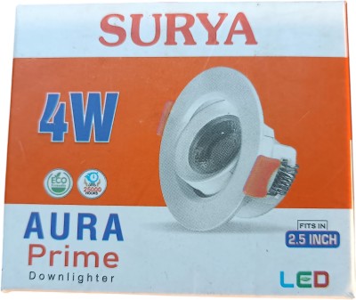 SURYA 4 W Basic Round B22 D LED Bulb(White)