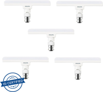 PHILIPS 10 W Basic T-Bulb B22 LED Bulb(White, Pack of 5)