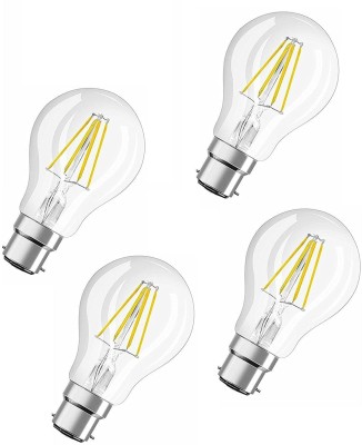 Volt Light 4 W Round B22 LED Bulb(Yellow, Pack of 4)