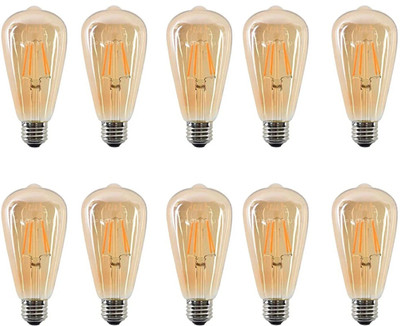 vibunt 4 W Basic Arbitrary E27 LED Bulb(Yellow, Pack of 10)