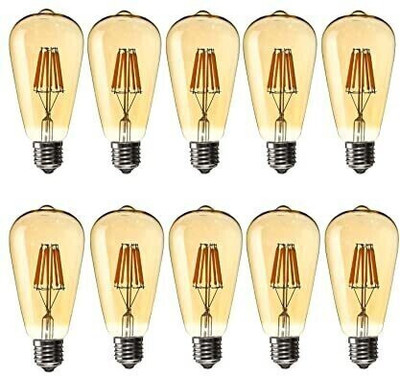 ZOREZA 4 W Basic Decorative E27 Halogen Bulb(Yellow, Pack of 10)