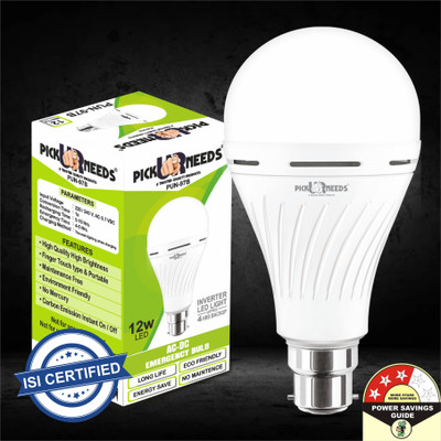 Make Ur Wish 12 W Inverter Standard B22 D Inverter Bulb(White)