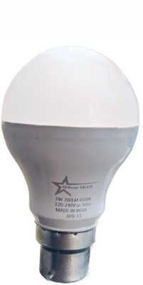 STARLIGHT 7 W Basic Standard B22 LED Bulb(White)