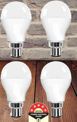 Dunagiri 9 W Basic Round B22 D LED Bulb(Clear, Pack of 4)