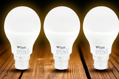 Veto 12 W Basic Round B22 LED Bulb(White, Pack of 3)