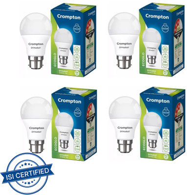 Crompton 9 W Basic Standard B22 LED Bulb(White, Pack of 4)
