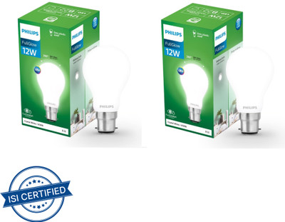 PHILIPS 12 W Basic Standard B22 LED Bulb(White, Pack of 2)