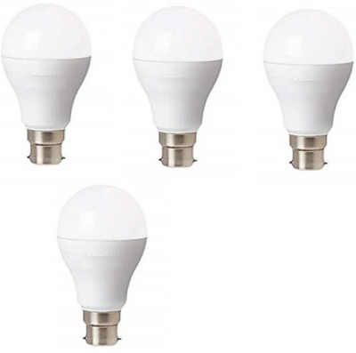 Nanhi enterprises 10 W Basic Round B22 LED Bulb(White, Pack of 4)