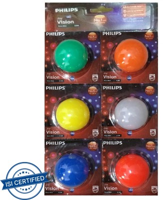 PHILIPS 0.5 W Standard B22 Basic LED Bulb(Multicolor, Pack of 6)