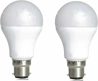 NEW INDIA LIGHTING 9 W Basic Standard B22 LED Bulb(White, Pack of 2)