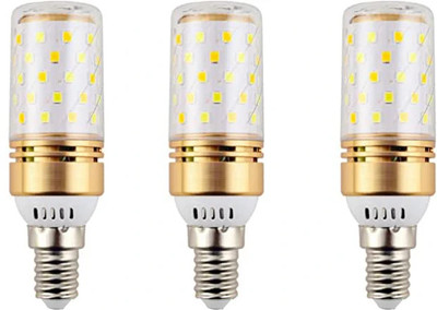 vibunt 12 W Basic Round E27 LED Bulb(Multicolor, White, Yellow, Pack of 3)