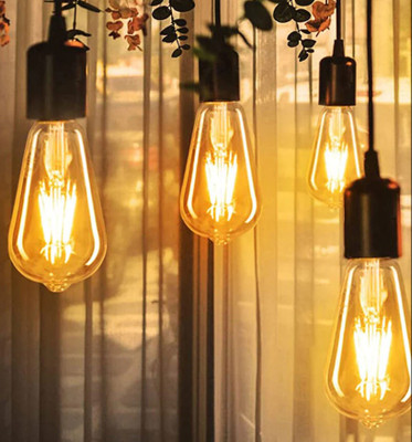 Eve Hanger 4 W Basic Arbitrary E27 LED Bulb(Yellow, Pack of 10)