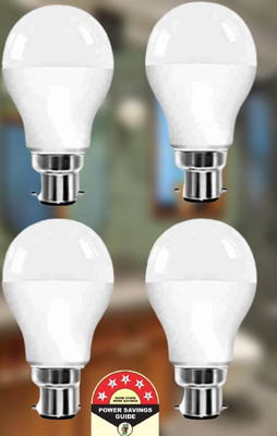 Dunagiri 9 W Basic Round B22 D LED Bulb(White, Pack of 4)