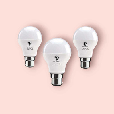 mg lights 5 W Basic Arbitrary B22 LED Bulb(White, Pack of 3)
