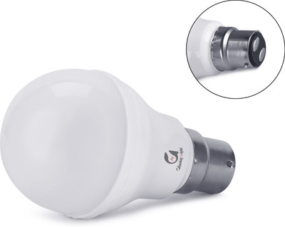 Glowing Night 9 W Basic Round B22 LED Bulb(White)