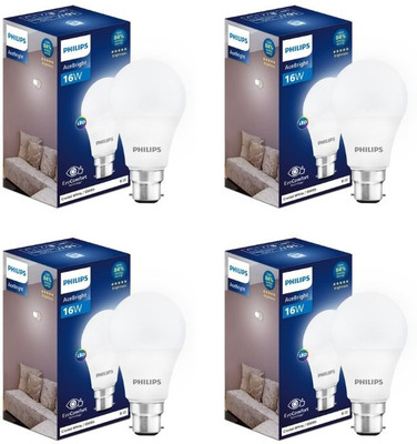 PHILIPS 16 W Basic Standard B22 LED Bulb(White, Pack of 4)