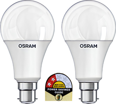 ledvance 9 W Basic Round B22 LED Bulb(White, Pack of 2)