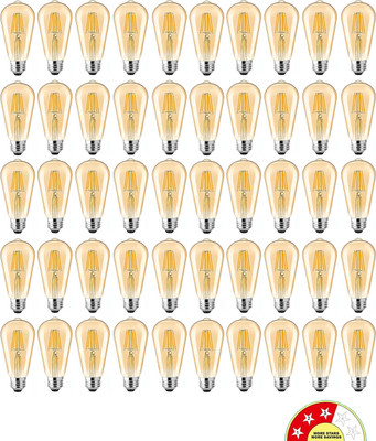 vibunt 4 W Basic Arbitrary E27 LED Bulb(Yellow, Pack of 50)