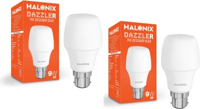 HALONIX 9 W Decorative B22 D LED Bulb(White, Pack of 2)