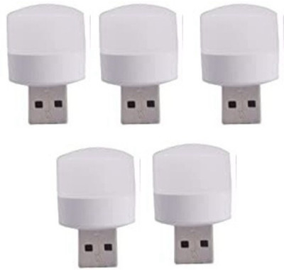 Jayaansh Traders 1 W Basic Round B20 LED Bulb(White, Pack of 5)