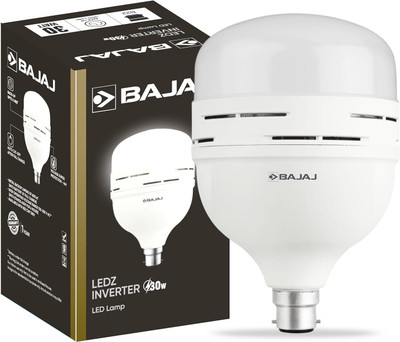 BAJAJ 30 W Inverter Round B22 D LED Bulb(White)