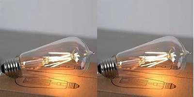 Periglow 4 W Basic Round E27 Incandescent Bulb(Yellow, Pack of 2)