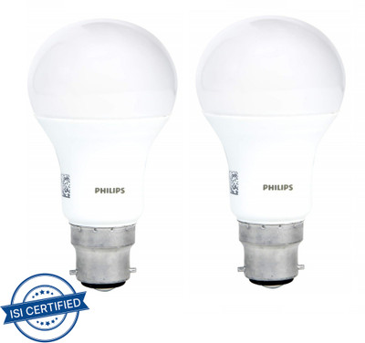PHILIPS 14 W Basic Round B22 LED Bulb(White, Pack of 2)