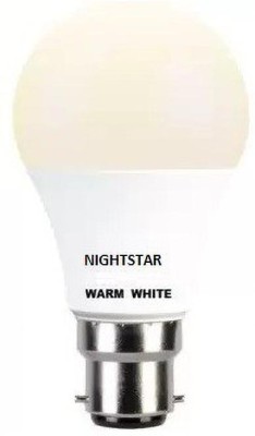 Nightstar 7 W Standard B22 D LED Bulb(Yellow)