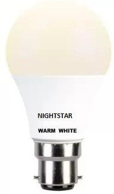 Nightstar 7 W Basic Standard B22 D LED Bulb(Yellow)