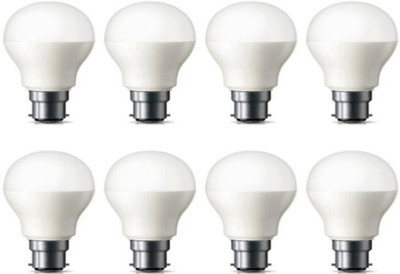 owesom 9 W Basic Round B22 LED Bulb(White, Pack of 8)